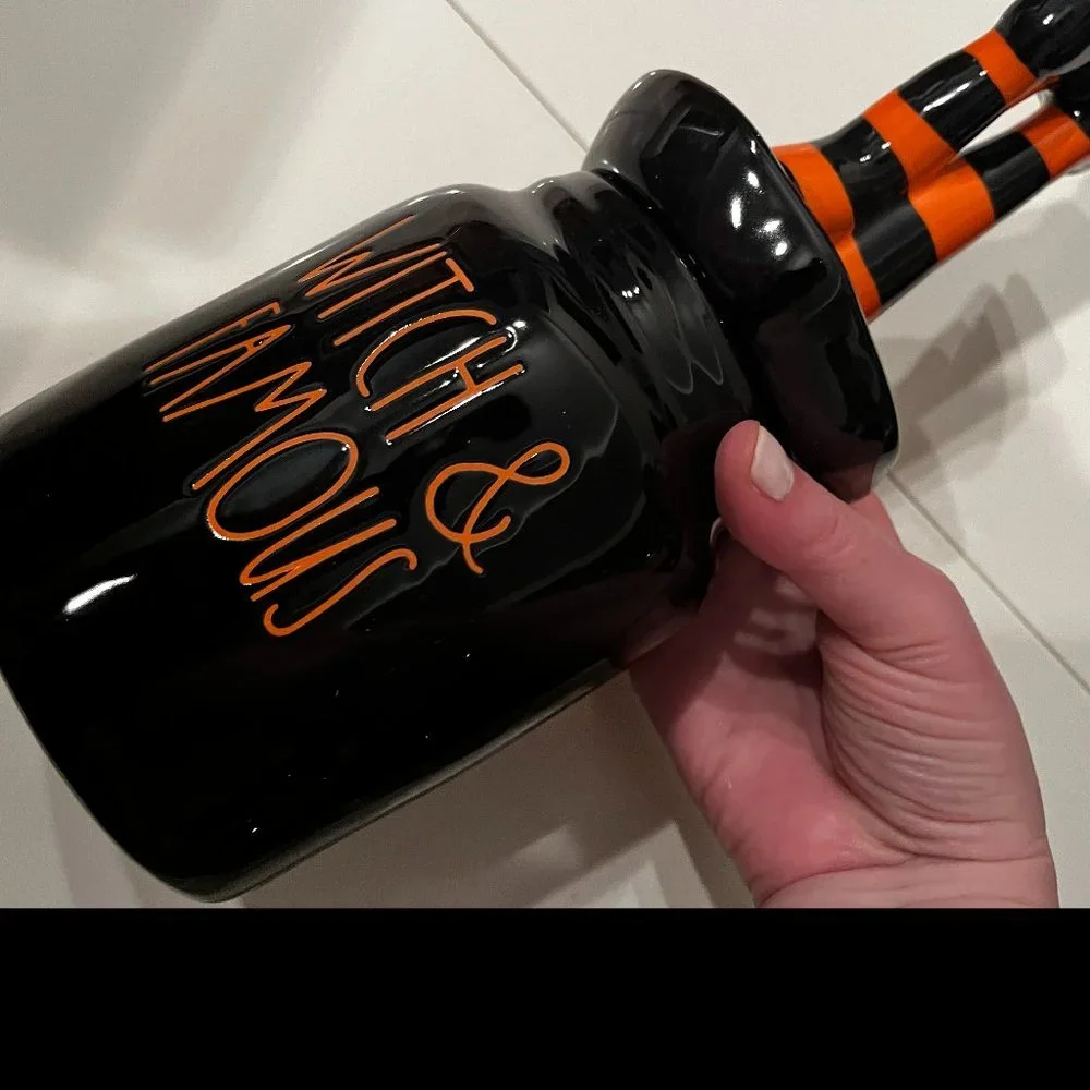 Halloween Rae Dunn Witch Canister‎ New Holiday Decor Cookie Jar (hol/x/new)